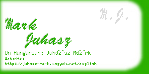 mark juhasz business card